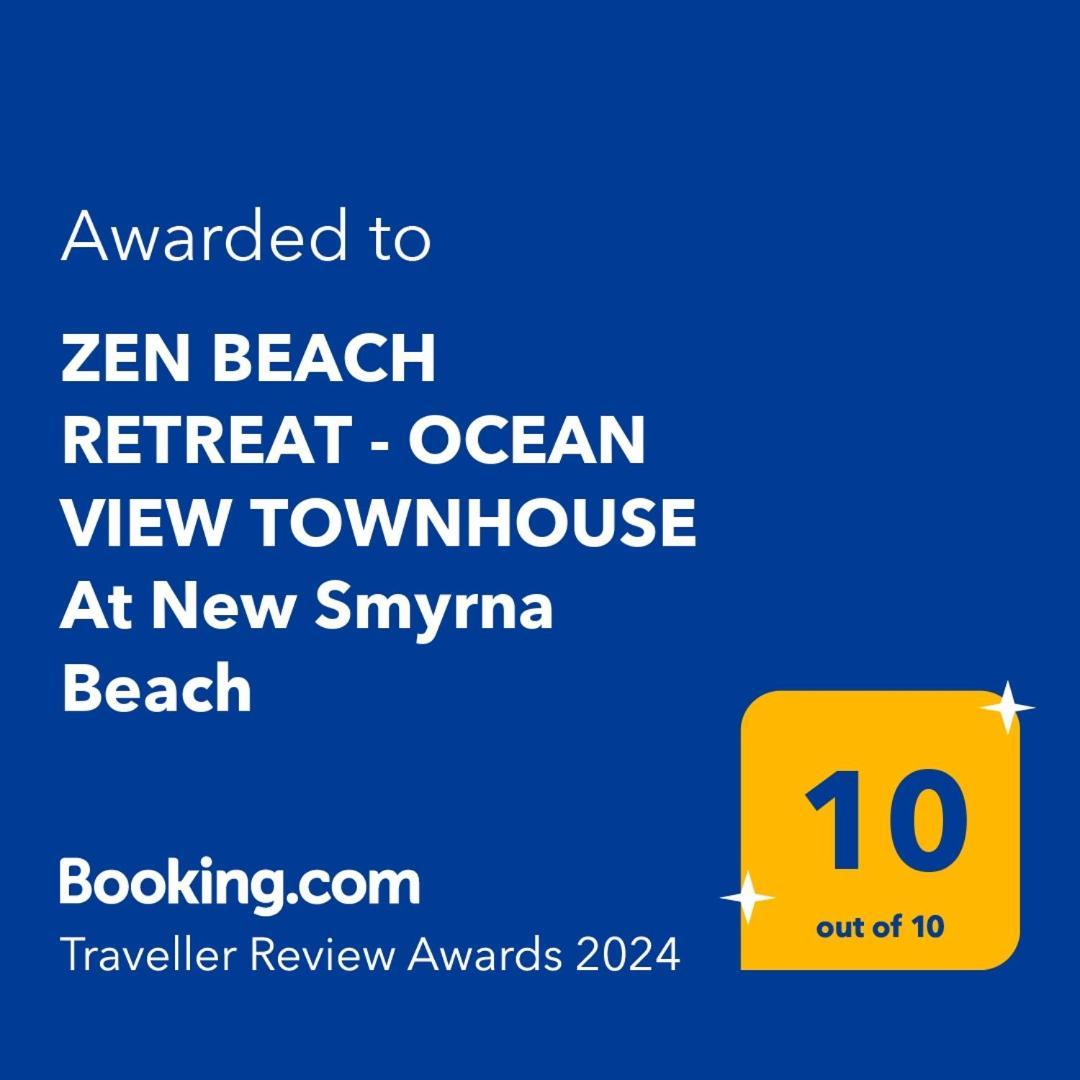 Zen Beach Retreat - Ocean View Townhouse -No Drive Beach New Smyrna Beach Bagian luar foto